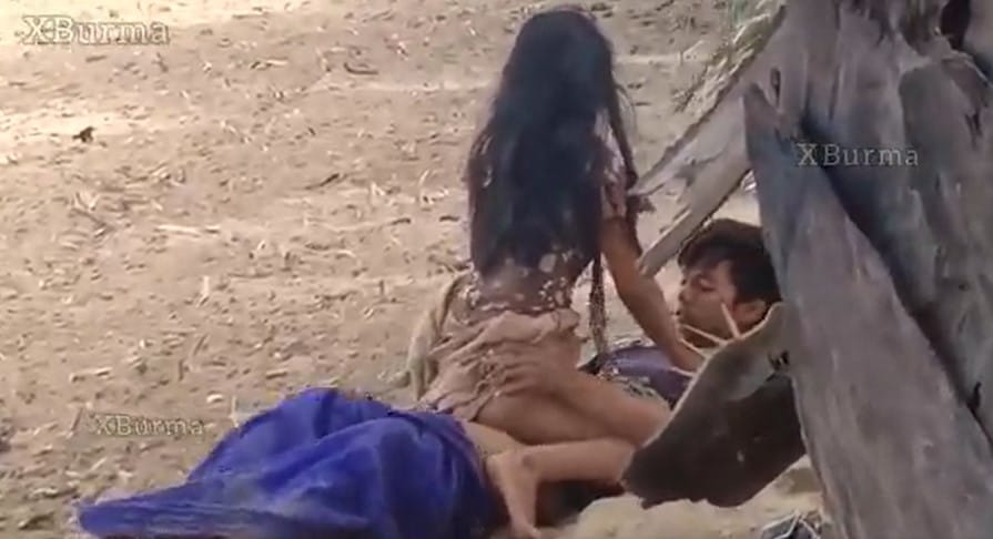 လူမလစ်ပဲ ထန်းတောထဲမှာ အပီ ကြုံးနေကျတဲ့ စုံတွဲ (ချောင်းရိုက်)