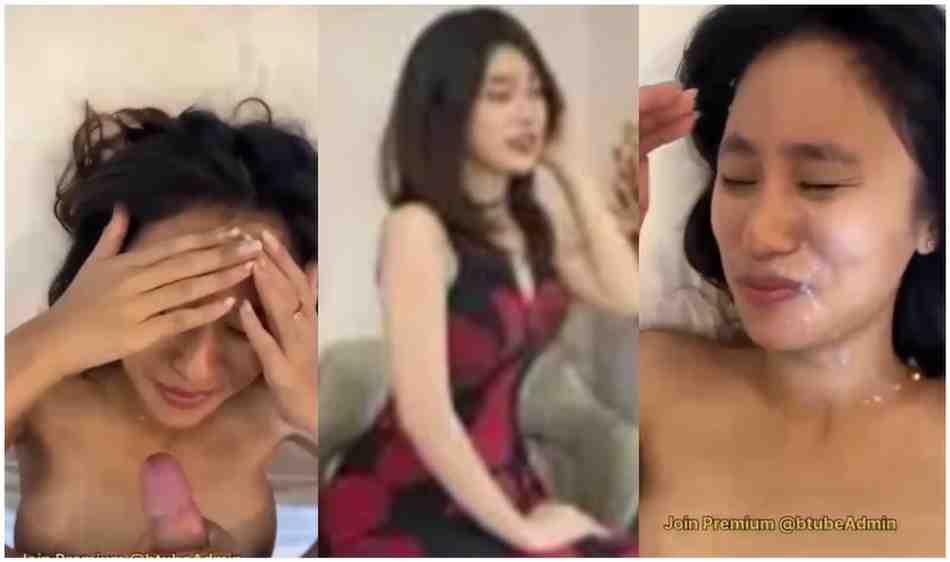 အပီလိုးတာ မျော့နေအောင် ရှယ်ကြုံးပြီး မျက်နှာပေါ် လရည် ပန်းတဲ့ ဘဲကြီး