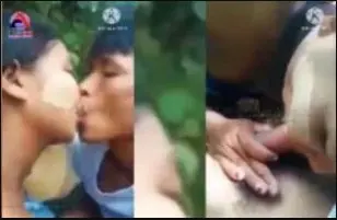 ချောင်းရိုက်ခံရတာ တောထဲမှာ ကစ်ဆင်ဆွဲပြီးတော့ လီးစုပ်ခိုင်းလိုးတဲ့ အောကား