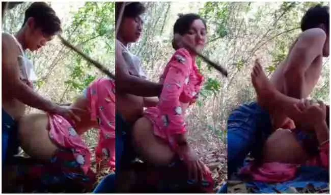 ခိုးပြေးမယ်လို့လိမ်ပီး တောထဲမှာ ပါကင်ဖွင့်တဲ့ ဆယ်ကျော်သက်အတွဲလေး