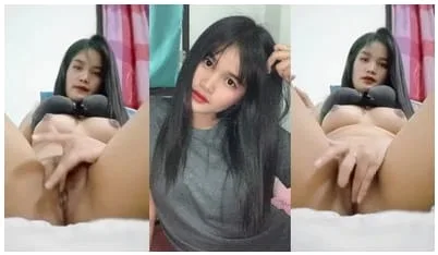 ခရီးသွားနေတဲ့ ဘဲ မြန်မြန် ပြန်လာအောင် စောက်စိ ဆွပြနေတဲ့ စော်အချောလေး