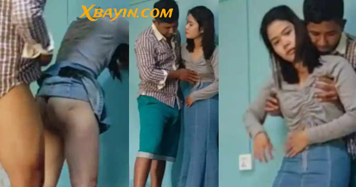 ထန်နေလို့ စကတ်လှန်တင်ပီး မတ်တပ်လိုးပစ်တဲ့ ချောင်းရိုက်လေး
