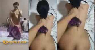 စော်လေးကို မှန်ပြပီး အရှက်ကုန်အောင် ဖင်လိုးတာစော်လေးကို