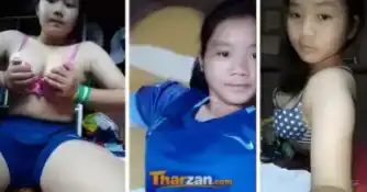 နို့ကြီးကြီးနဲ့ အပျိုမစောက်ဖုတ် ရှယ်နှိုက်ပြတာ